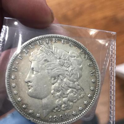 1891-O Morgan Silver Dollar