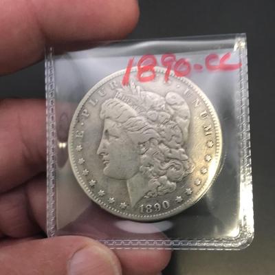 1890-CC Morgan Dollar VF