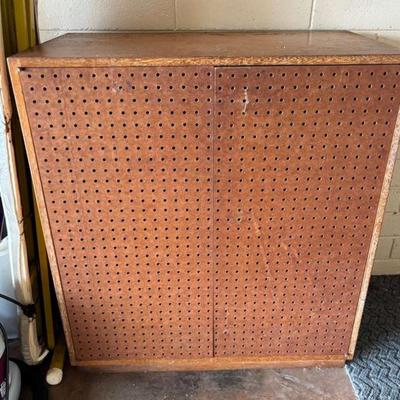 KAS058-Wooden Cabinet - Great for Peg Items
