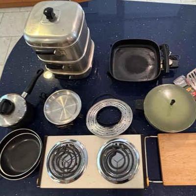 KAS044-Portable stove, pots, pans, and more!
