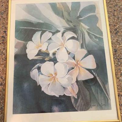 KAS004-Framed Print “Plumeria” by Diana La Com