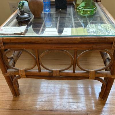 bamboo coffee table $135