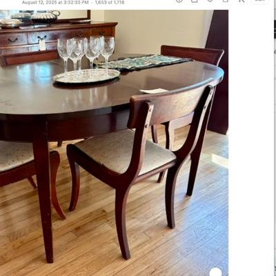 timing table and 4 chairs $299