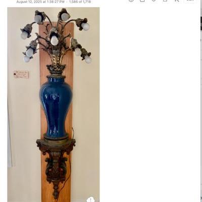 art nouveau light fixture from Waldorf Astoria Hotel $625 
2 available