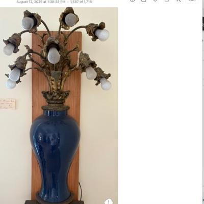 art nouveau light fixture from Waldorf Astoria Hotel $625 
2 available