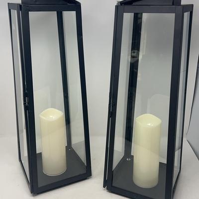 #1 Tall Large Faux Candle Lanters 