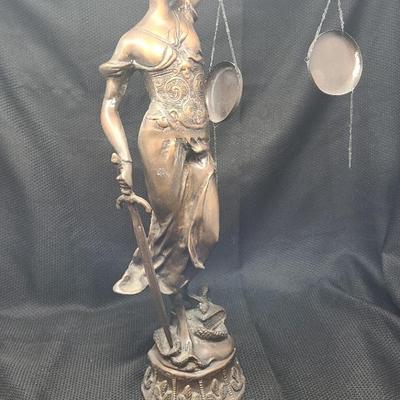 Bronze Lady Justice Figurine 