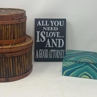 Wooden Circular Storage Boxes and More 