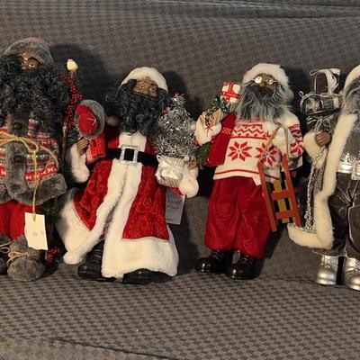 Red And Whtes Santa Clauses 