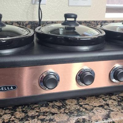 Bella Triple Slow Cooker 
