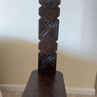 Rustic High Back Throne Chair