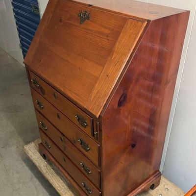 Vintage Wooden Secretary Desk
