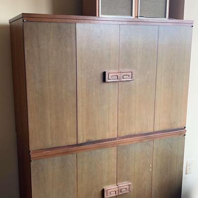 Mid-Century Stereo Console With Sony Components