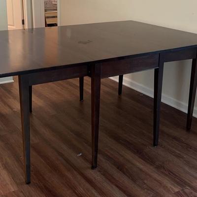 Dark Wood Drop Leaf Table