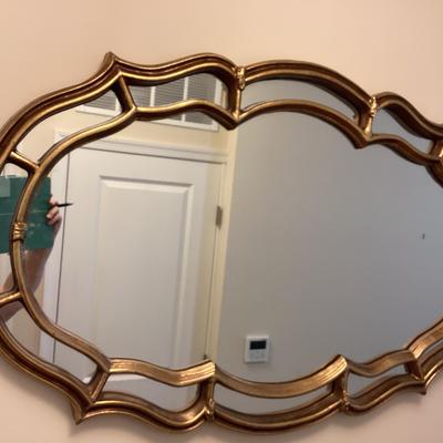 Gold Toned Framed Mirror