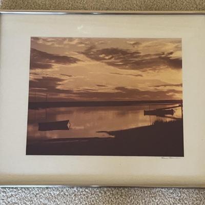 Framed Sunset Photograph
