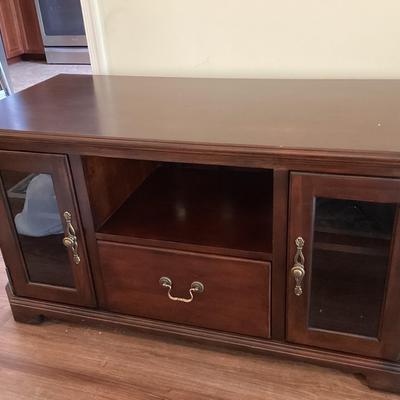 Dark Wood Entertainment Console