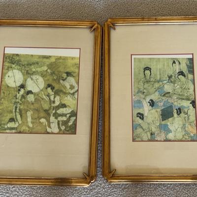 Pair Of Japanese Wood Block Prints