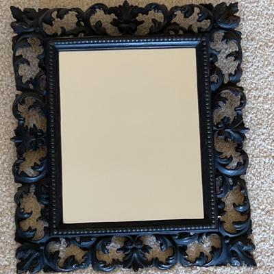 Antique Wrought Iron Framed Mirror