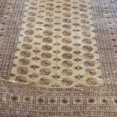 Handknotted Ivory-Tone Area Rug