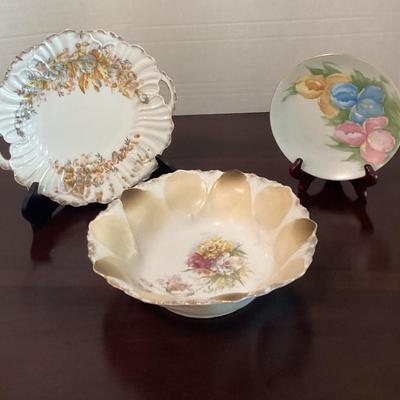 Trio Of Vintage Painted China