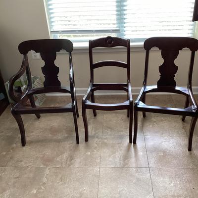 Set Of Vintage Chairs Without Seats