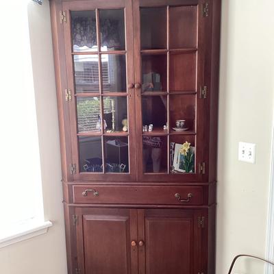 Wood Corner Cabinet