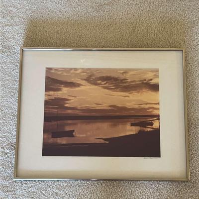 Framed Sunset Photograph