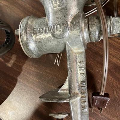 Midcentury cast iron meat grinder