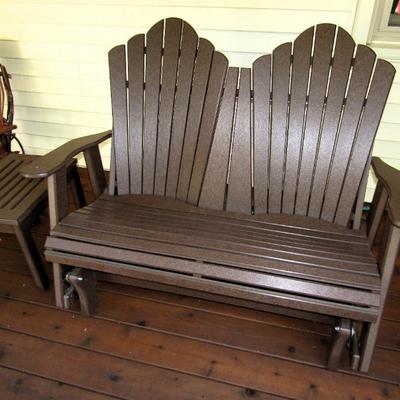 Sale Photo Thumbnail #138: Amish Adirondack Highback Glider