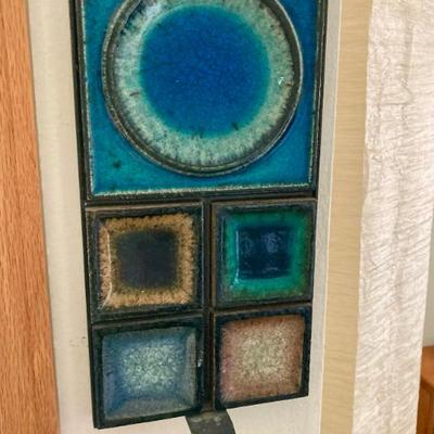 1960s Konrad Galaaen tile wall sconce