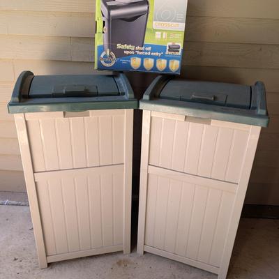 Aurora 6-Sheet Crosscut Shredder with Dual Outdoor Storage Bins