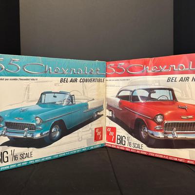 AMT 1/16 Scale 1955 Chevrolet Bel Air Convertible & Hardtop Model Kits