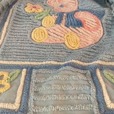 Lot of Vintage Baby Blankets - Worn