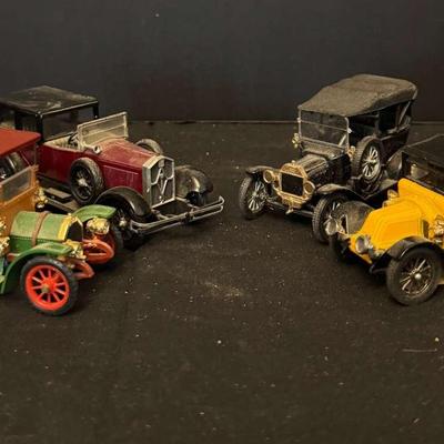 Lot of 5 Vintage Diecast / Model Cars – Early Automobiles