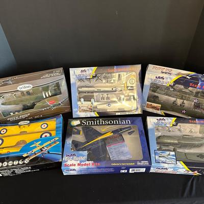 Collection of Vintage and Modern Aircraft Scale Model Kits (New in Box)