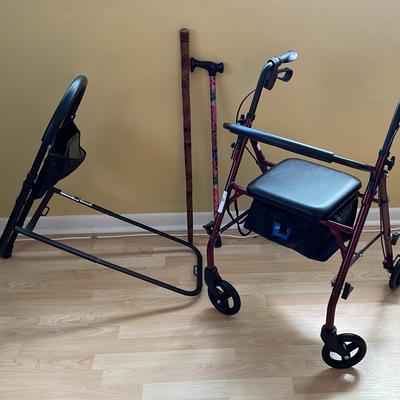 Mobility Helpers, Seated Walker, Cane, Walking Stick & Bed 