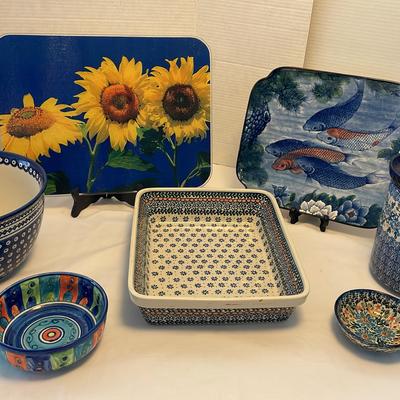 Ceramic Casserole, Bowl, Utensil Holder + More
