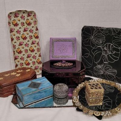 Jewelry Boxes, Storage And Trays