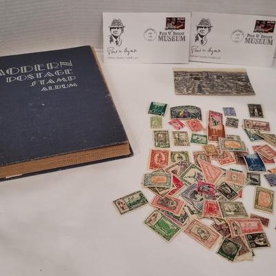 Partially Filled Stamp Album By Country ++