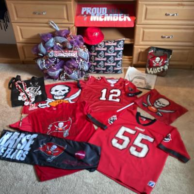Go Bucs! #55 D. Brooks Jersey Signed, #12 Brady Jersey And More
