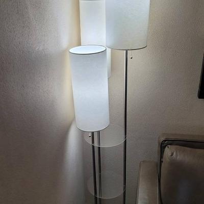 HomeRoots 68" Chrome Floor Lamp