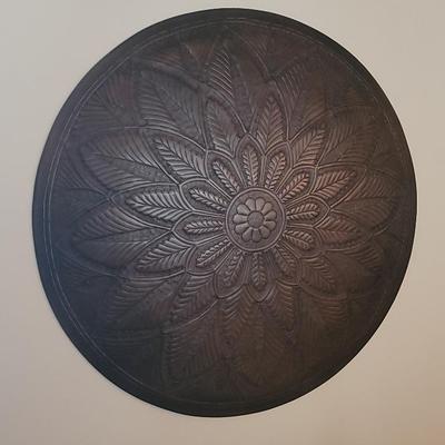 Round Copper Wall Art Decor 