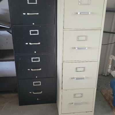 2 Metal File Cabinets