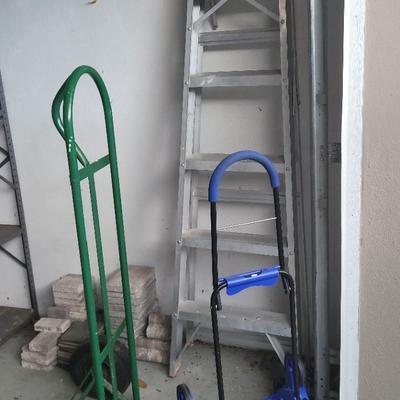 6' Aluminum Ladder, 5' Hand Cart & Stairclimber Dolly