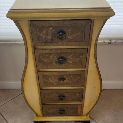 Small Curvy Chest of Drawers with Lion Paw Feet