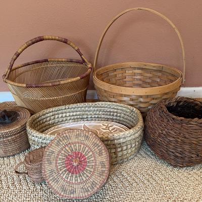 Handwoven Basket Collection – Wicker, Tribal, & Decorative Storage Baskets