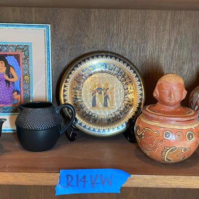Global Pottery & Art Décor – Native Style Pottery, Egyptian Plate & Asian Teapot