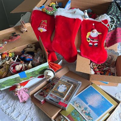 Huge Vintage Christmas Collection – Ornaments, Stockings, Cards & Décor