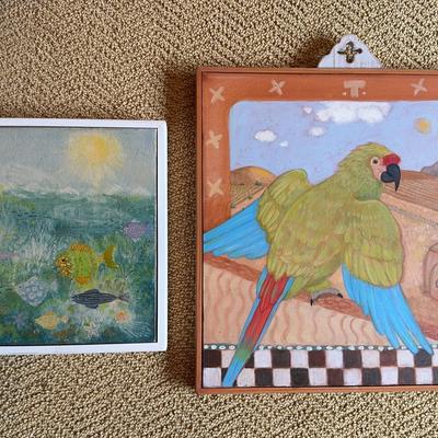 Original Framed Animal Paintings 